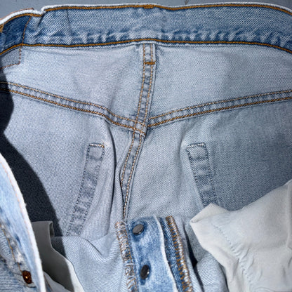 Levis 501 Vintage 90s USA XX Straight Leg Jeans Blue Light Wash 38x32 Act 36x30