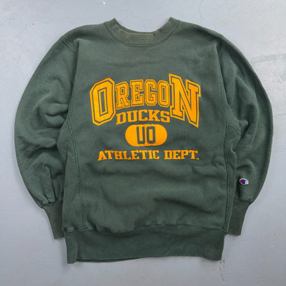 VTG 80s Champion Reverse Weave Oregon Ducks Athletic Dept Sweatshirt UO USA L