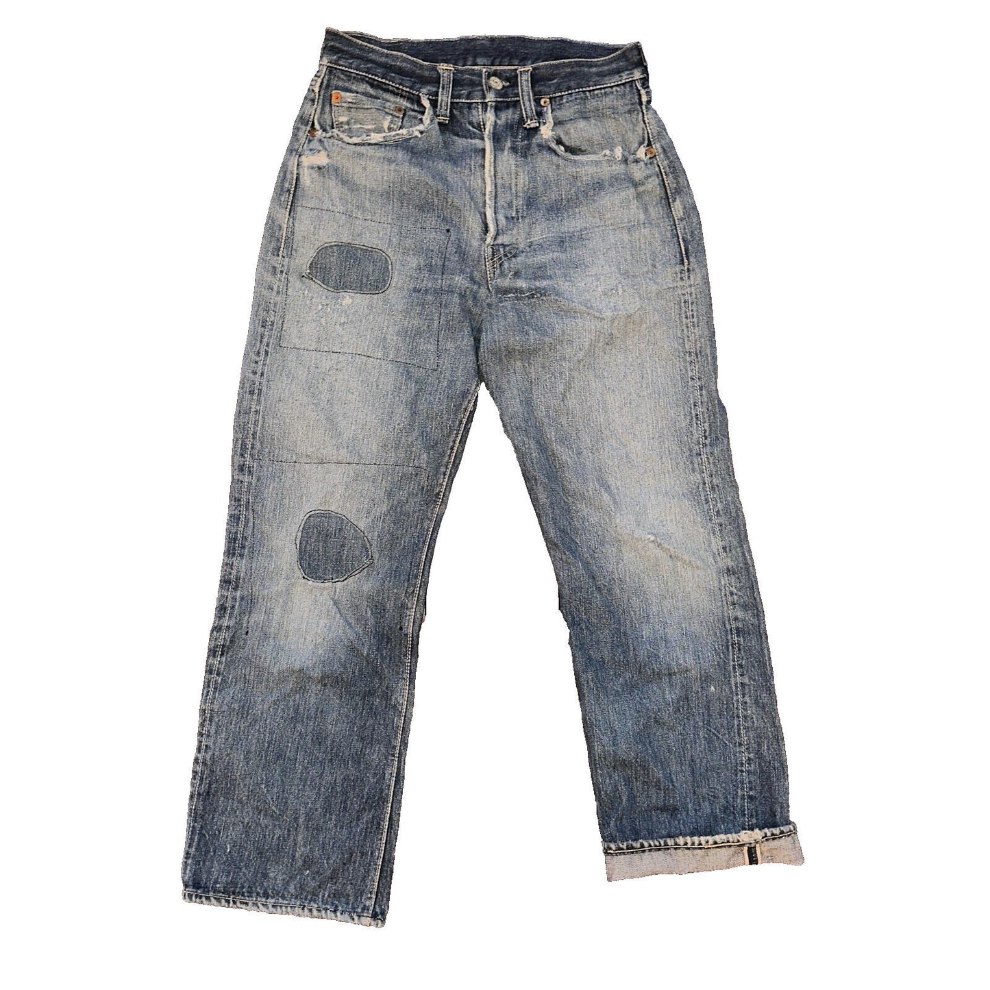 Levis 501 XX Big E True VTG 40s 50s Redline Selvedge Denim Jeans 1940s 25x26