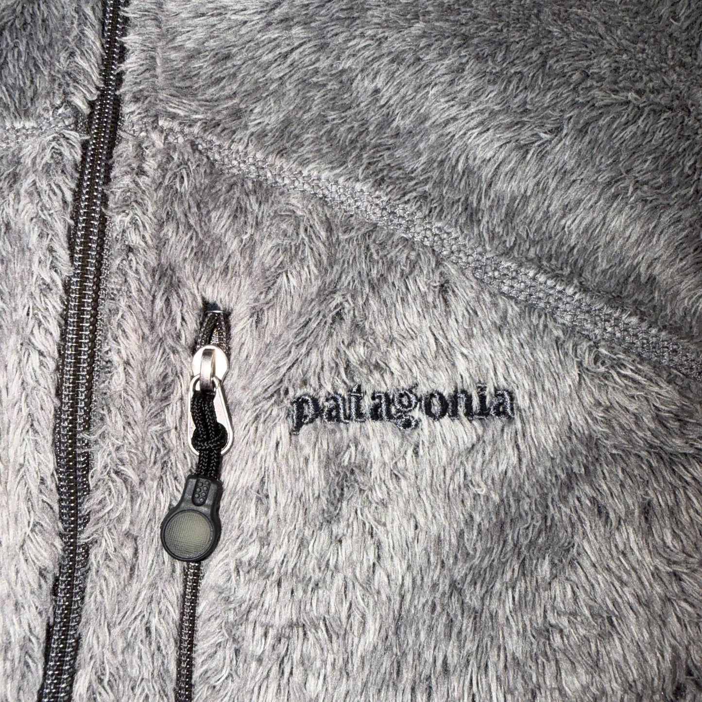 VTG Patagonia R1/R2 Regulator Polartek Deep Pile Fleece Grey Black Jacket USA S