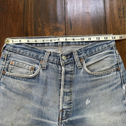 Levis Vintage 80s Redline Selvedge USA 501 XX Jeans 66 70s Light 30x33 Act 28x28
