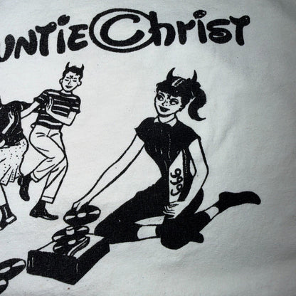 Auntie Christ VTG Disney T Shirt Spoof Marilyn Manson 666 Anti Funny Music Metal