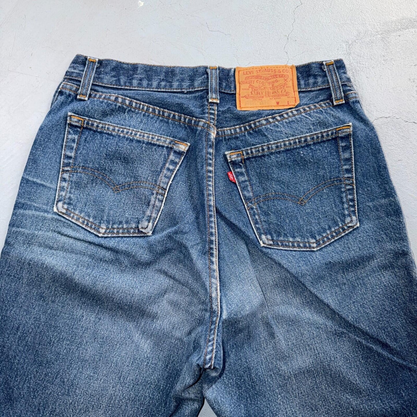 Levis 501 Vintage 80s USA XX Straight Leg Jeans High Rise Sz 13 Womens Act 28x31