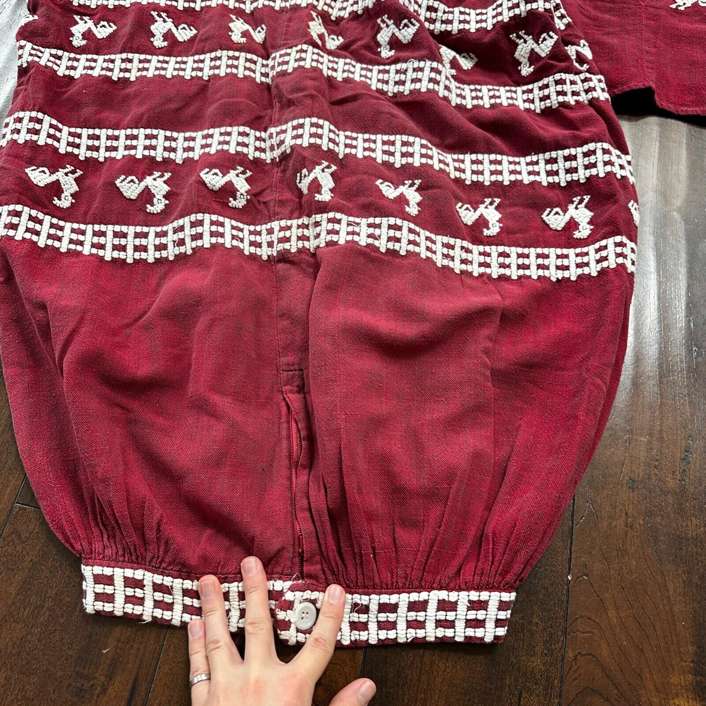 Vintage USA Rockabilly Womens Dress Shirt Skirt 60s 70s Guatemala Rigalt Mexico