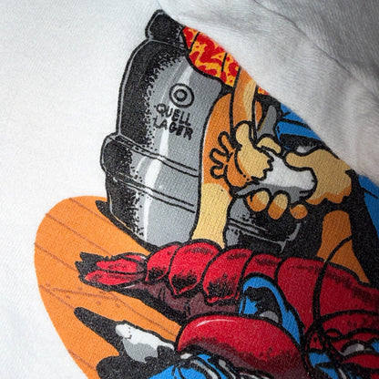 VTG BIG Johnson Lobster Piano House Bar T Shirt Funny Adult Humor Graphic Pinup
