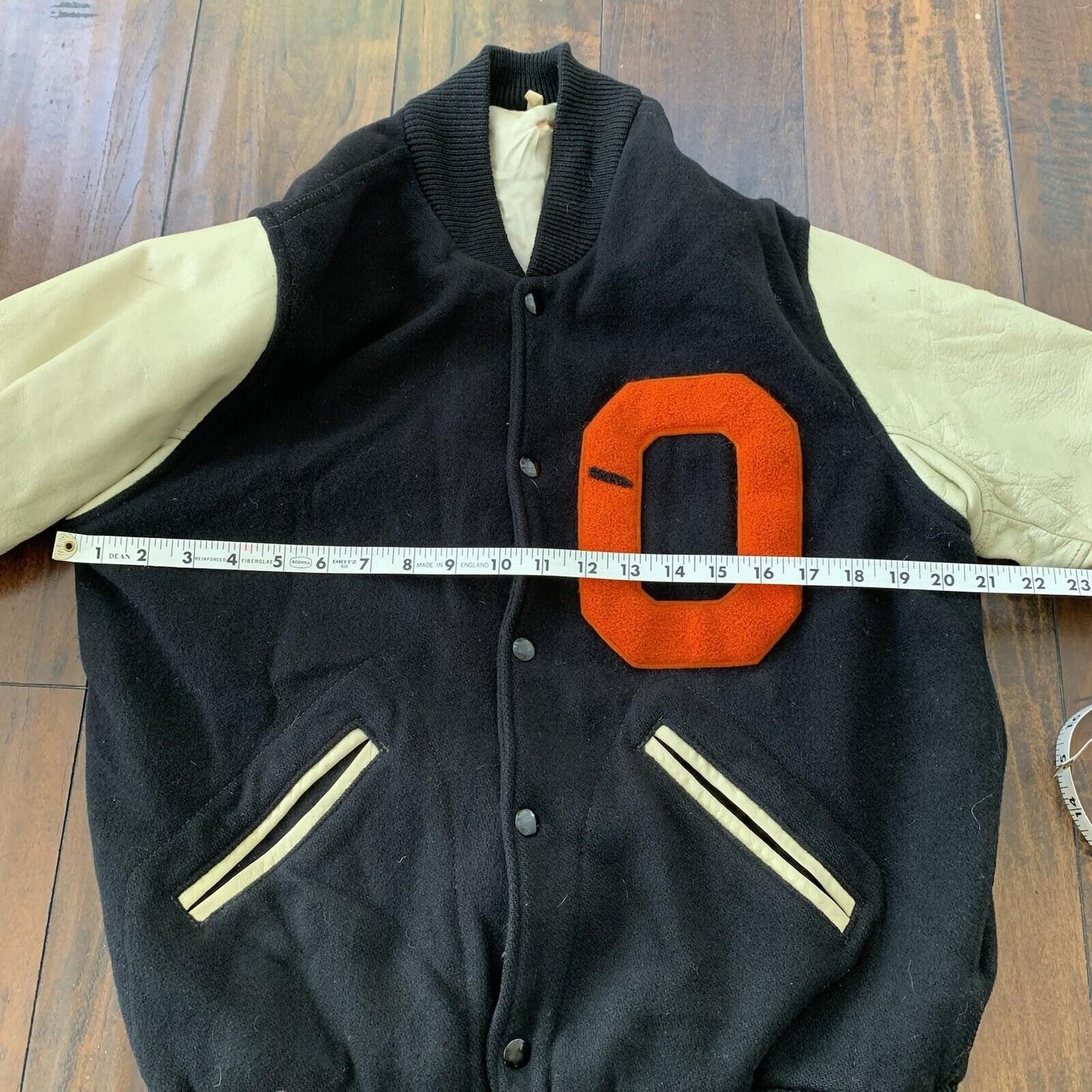 VTG 50s Wool Letterman OREGON Varsity Jacket Lasley Knitting 60s Rockabilly 1950