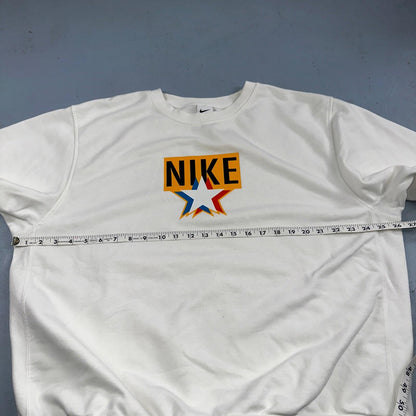 Nike Mens Sweatshirt Dri-Fit Pullover Sz XL White Cream Sweater DV7974-133