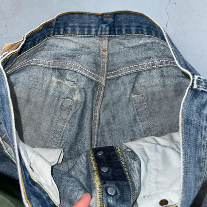 Levis 501 Vintage Y2K XX Straight Leg Jeans Blue Med Wash 33x32 Act 32x31