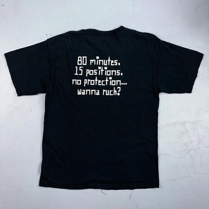 VTG Wanna Ruck T Shirt Colorado Womens Rugby Y2K Gildan L Rap Funny Humor Joke