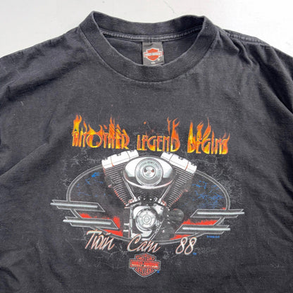 Harley Davidson Washington Vintage T Shirt Y2K Black Promo Legend Motorcycle