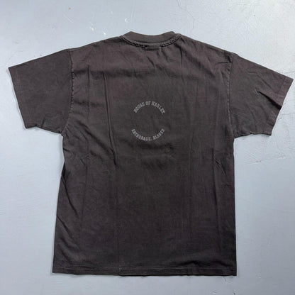 VTG 1995 Harley Davidson Alaska AOP Single Stitch 90s Faded Black Big Print