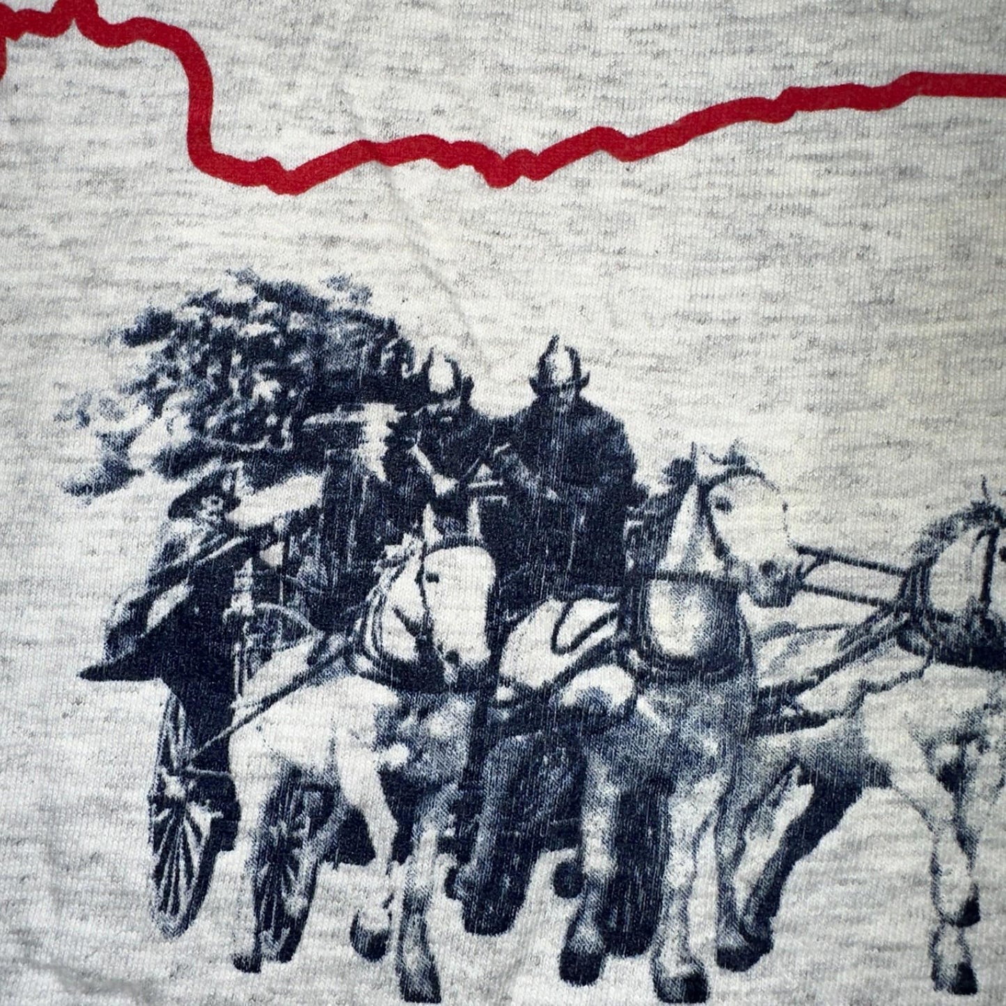 Oregon Fire Service Museum VTG T Shirt 90s Single Stitch Salem PDX Firefighter L