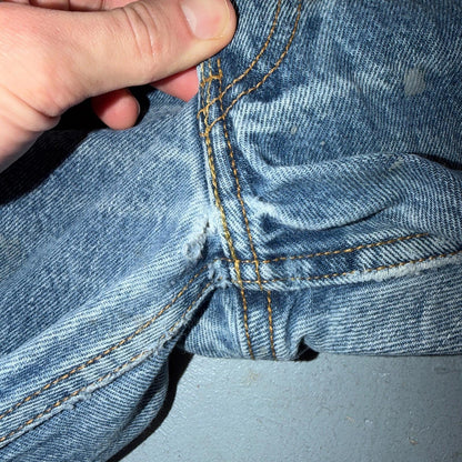 Levis 501 Vintage Y2K Mexico Straight Leg Jeans 35x34 90s Light Wash Act 32x29