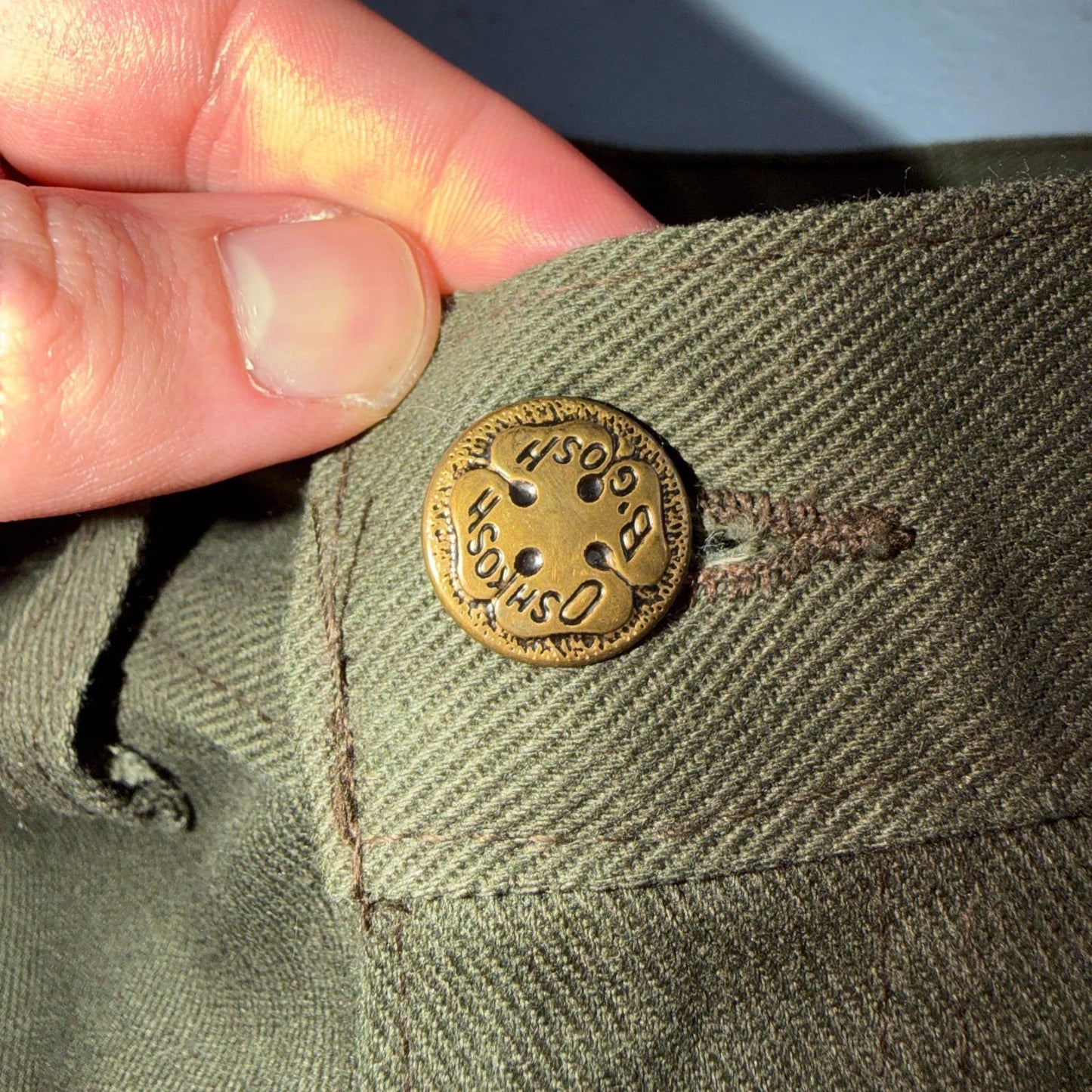 Vintage Osh Kosh Bgosh Pants Mens 40 (38x28) Green Union Made Sanforized 70s