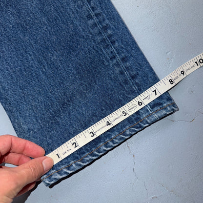 Levis 501 Vintage 80s USA XX Straight Leg Jeans Blue Med Wash 33x36 Act 30x31
