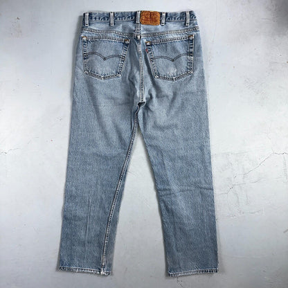 Levis 501 Vintage 90s USA XX Straight Leg Jeans Blue Light Wash 40x32 Act 35x29