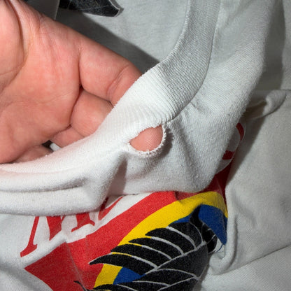 VTG 90s Mu Do Vietnam Airborne Paratrooper Eagle Military T Shirt White Army