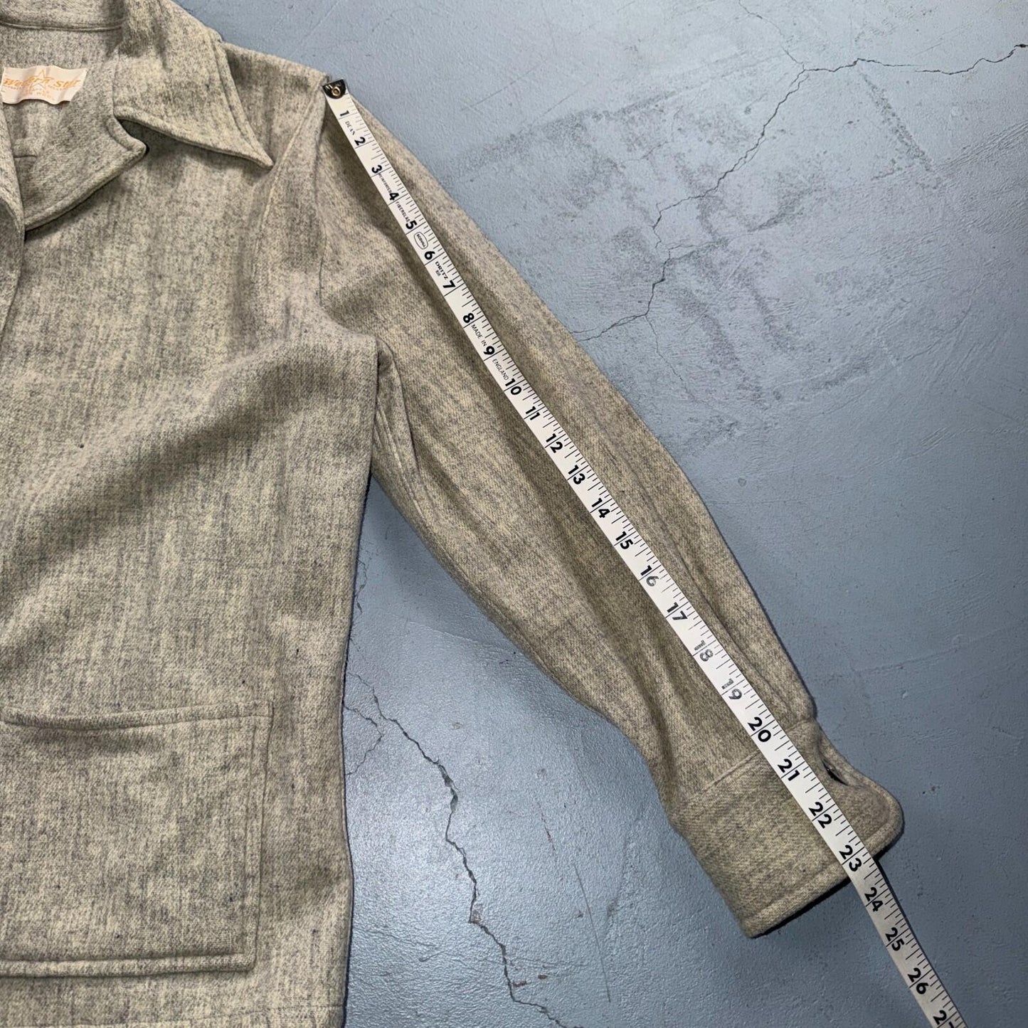 Vintage 1950s Western Star 49er Jacket Women’s Wool Coat Gray Pinup Rockabilly