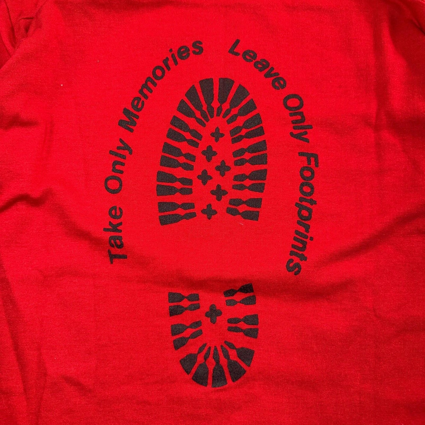 Appalachian VTG T Shirt 70s Stedman Footprint Memories Hiking Travel USA 1970s