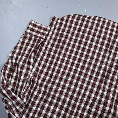 Pendleton Rancher Button Down Western Shirt Men’s S Red Plaid Cotton Rancher