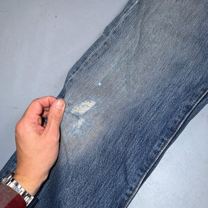 Levis 501 Vintage Y2K XX Straight Leg Jeans Blue Light Wash 33x32 Act 32x31