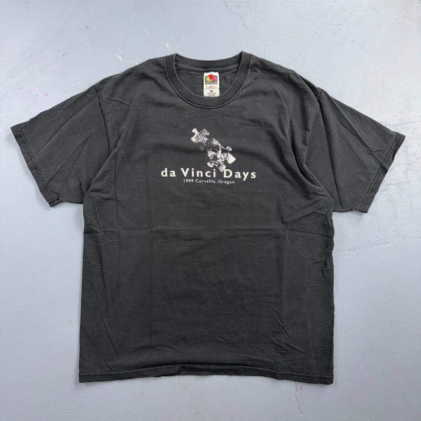 VTG 90s Da Vinci Days Corvallis Oregon Festival Graphic T Shirt Art Science Even