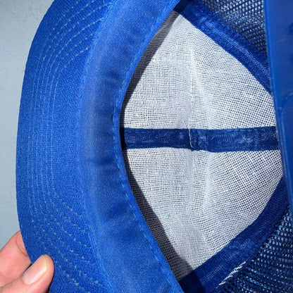 Portland Fish Company Blue VTG Hat Baseball Cap Snapback 80s Rare Oregon PDX