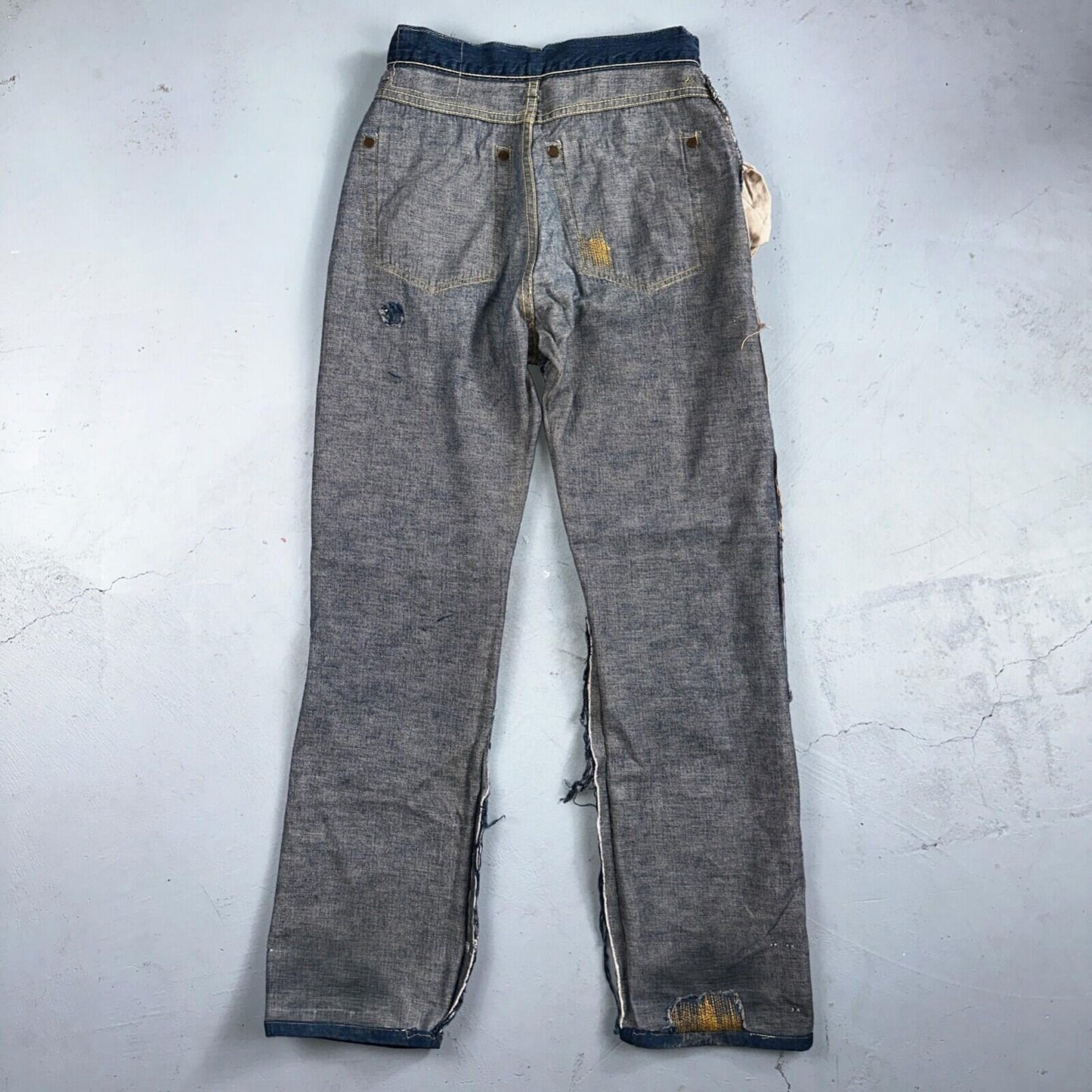 Levis 701 Big E Vintage 50s Redline Hidden Rivets USA 1950s Jeans 501 Act 26x29