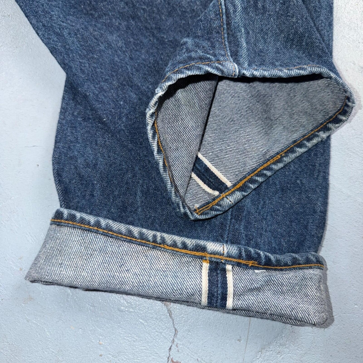 Levis 501 Vintage 80s Redline Selvedge USA XX Jeans Dark Wash 33x31 Act 31x27
