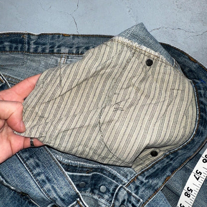 Levis 501 Vintage Y2K XX Straight Leg Jeans Blue Med Wash 38x36 Act 37x29