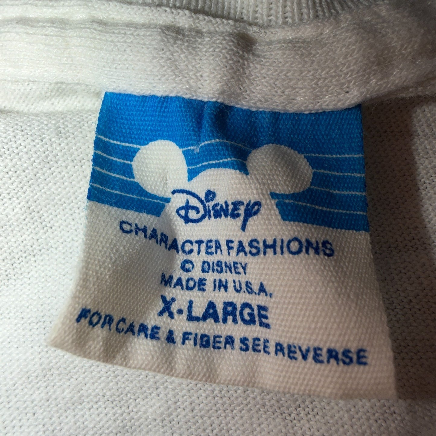 Disney Walt Mickey Mouse Studios World VTG T Shirt 80s XL USA Graphic Cute Tee