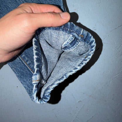 Levis 501 Vintage 80s USA XX Straight Leg Jeans Blue Med Wash Womens Act 29x32