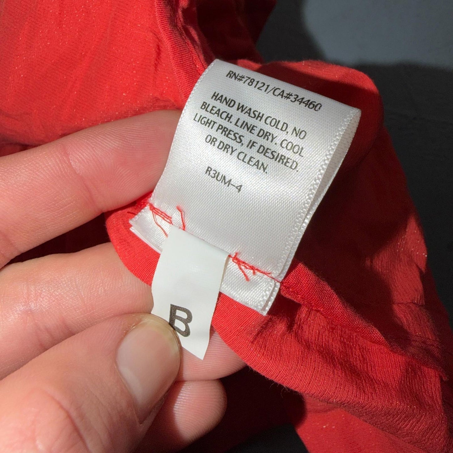 Eileen Fisher Cotton Coral Crinkle Asymmetrical Mock Neck Jacket Size Medium