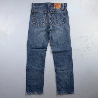 Levis 501 Vintage 90s USA XX Straight Leg Jeans Blue Altered 31x34 Act 30x29