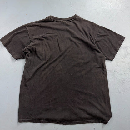 Levis Legendary VTG T Shirt Graphic Tee Black Thrashed Cool Neon Single Stitch
