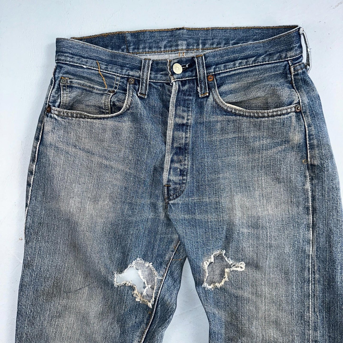 Levis 501 Vintage 70s SS Redline Selvedge USA XX Jeans Med Wash 32x34 Act 30x29