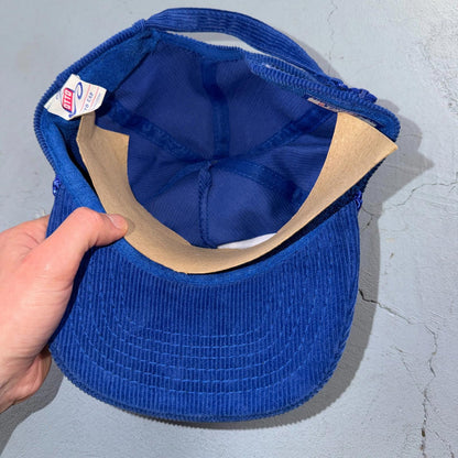 Salem Oregon Stone Crest Ranch Corduroy VTG Hat Baseball Cap Snapback Blue 80s