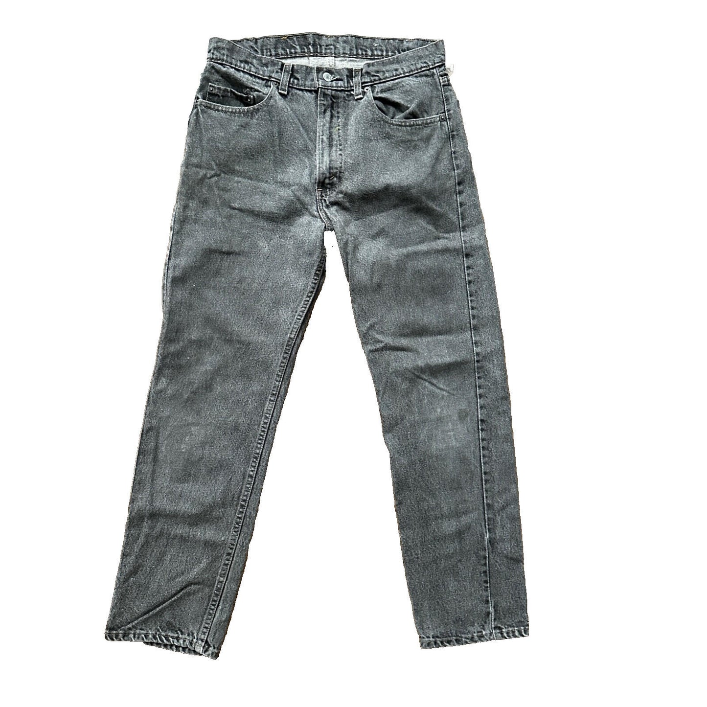 Vintage 90s Levis 505 34x30 Made In USA Tag Jeans Faded Grey 501 80s 31x28
