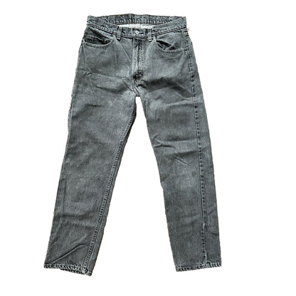 Vintage 90s Levis 505 34x30 Made In USA Tag Jeans Faded Grey 501 80s 31x28