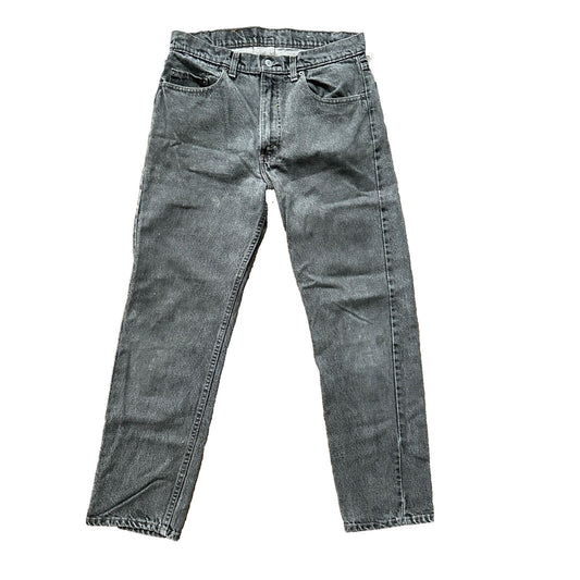 Vintage 90s Levis 505 34x30 Made In USA Tag Jeans Faded Grey 501 80s 31x28