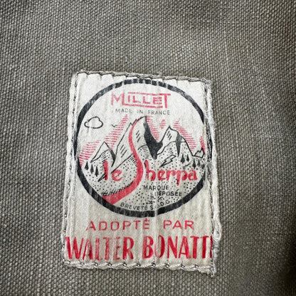 Millet Le Sherpa Mountain Hiking Rucksack Walter Bonatti 1950's Canvas Bag 50s