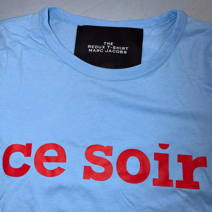 Marc Jacobs Ce Soir Graphic Tee Size S Short Sleeve Crew Neck T Shirt Promo RARE