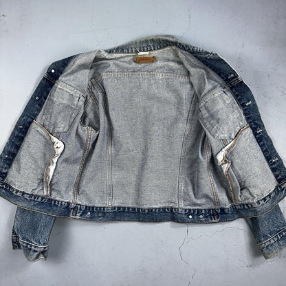 Levis VTG Denim Size 42 Type 3 III Trucker Jean Jacket Med Blue Wash 1980s 80s