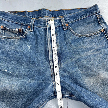 Levis 501 Vintage Y2K XX Straight Leg Jeans Blue Med Wash 35x33 Act 34x29