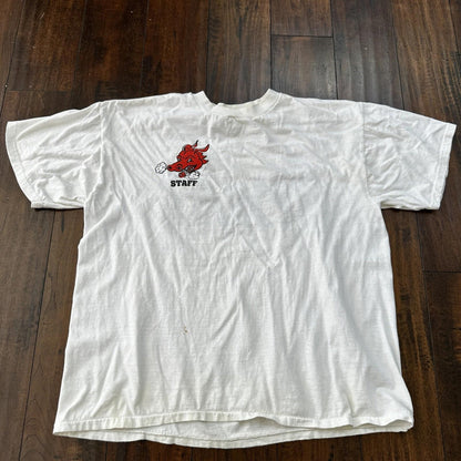 Oneita 90s Lot 2 Vintage T Shirt Dallas Oregon Dragons Basic White Grey Rap