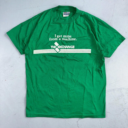 Exchange Money Hanes 80s VTG T Shirt 1980s Single Stitch Bank Machine Promo Rare