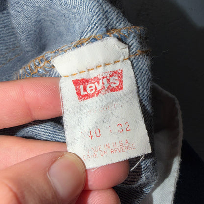 Levis 501 Vintage 80s USA XX Straight Leg Jeans Blue Med Wash 40x32 Act 39x29