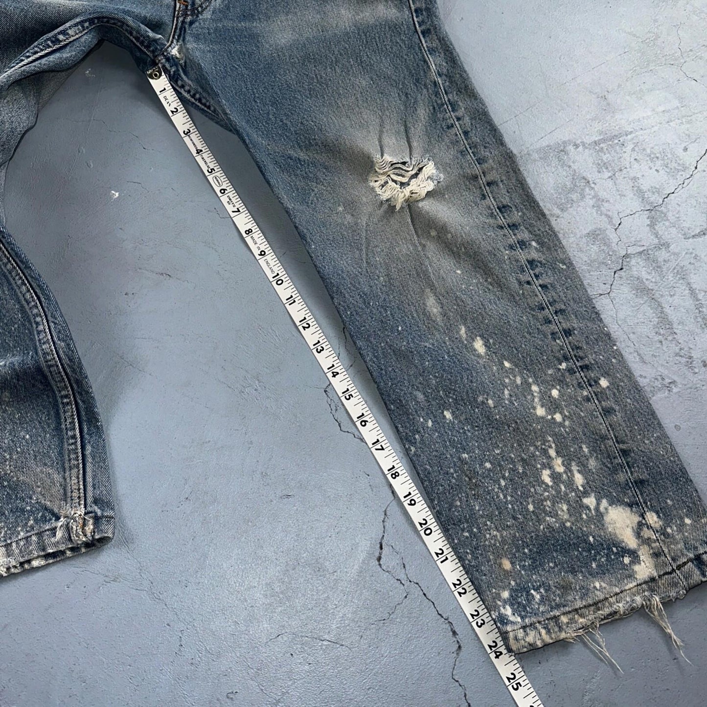 Levis 501 Vintage 90s XX Straight Leg Jeans Blue Light Wash 33x32 Act 31x24