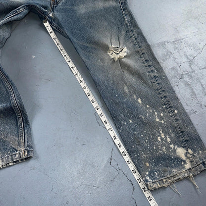 Levis 501 Vintage 90s XX Straight Leg Jeans Blue Light Wash 33x32 Act 31x24