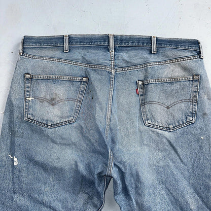 Levis 501 Vintage 80s Redline Selvedge USA XX Jeans Light Wash 48x30 Act 44x26